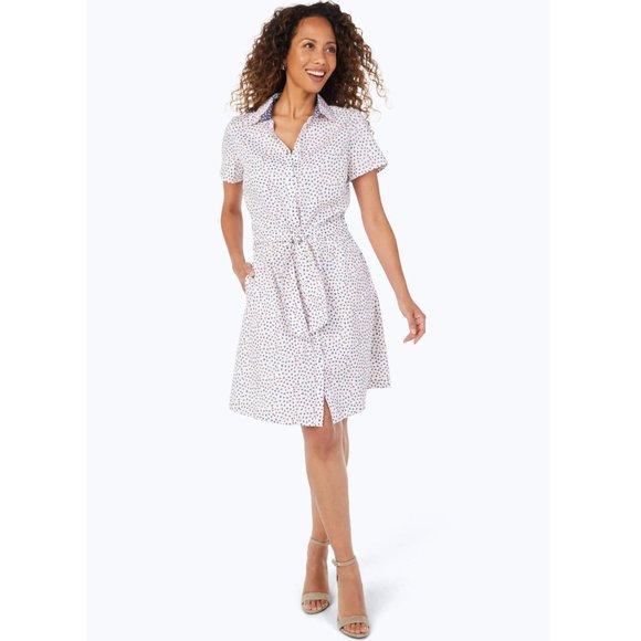 Foxcroft Vienna Demure Dots Shirtdress - Picture 4 of 9
